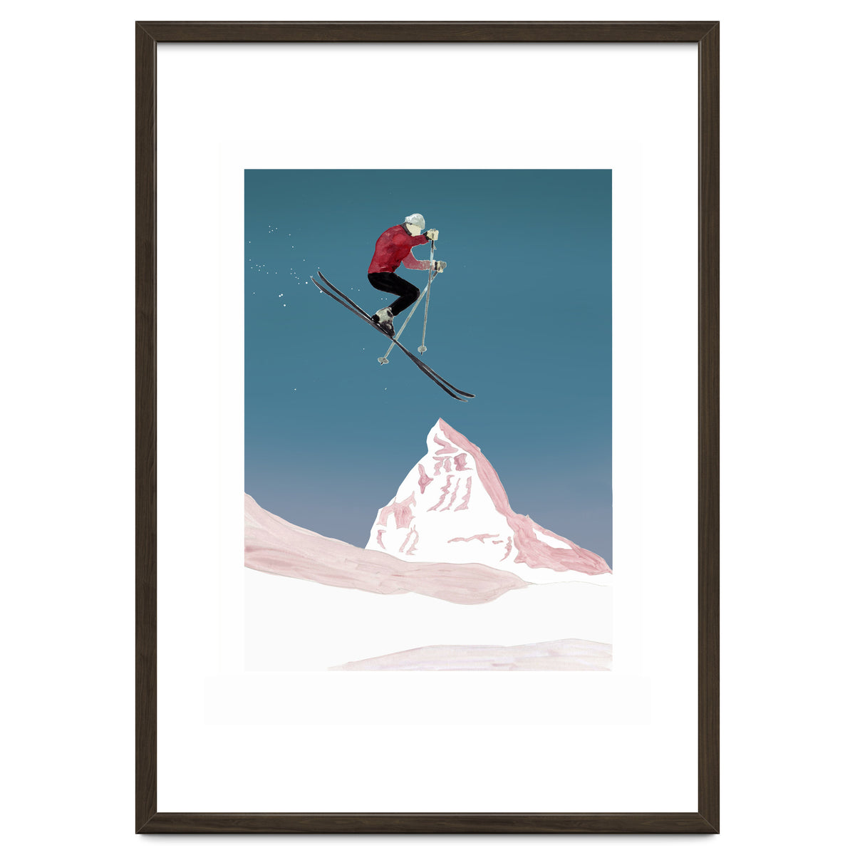 Mountain Love Skier