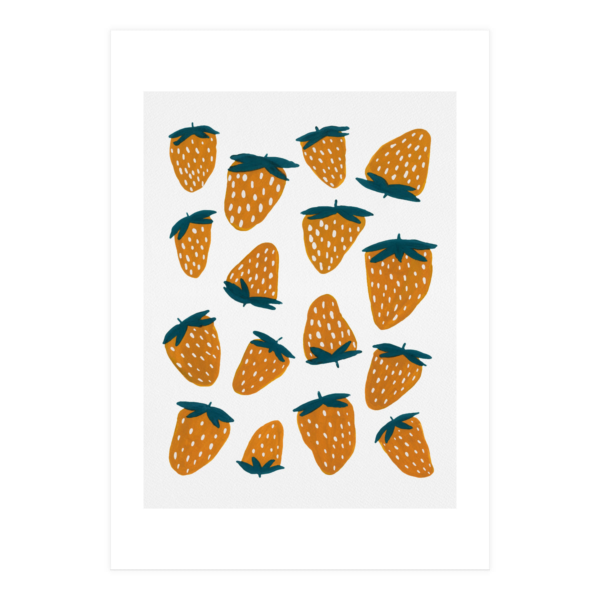 Summer strawberries red  (Print Only)