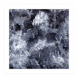 Modern Black White Acrylic Paint Brushstroke Ocean Waves (Print Only) thumbnail