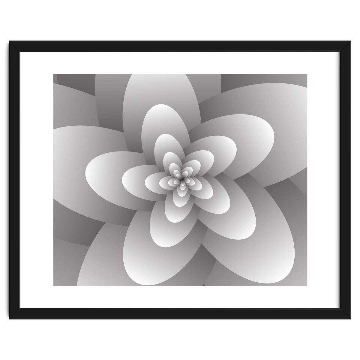 3d Abstract Floral Spiral