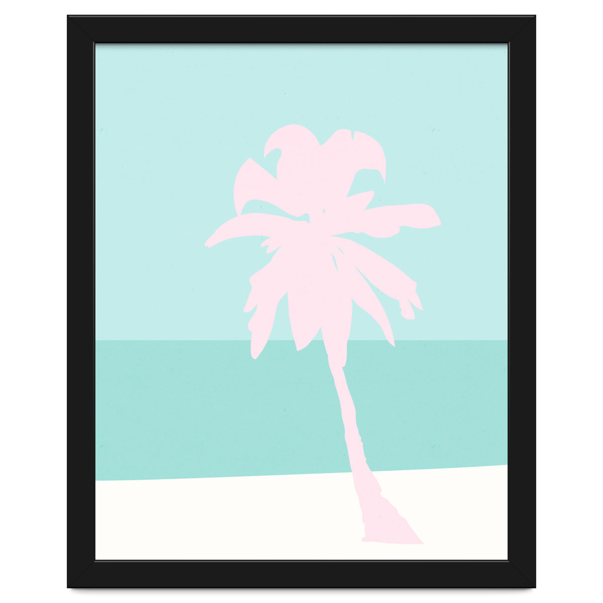 Minimal Palm Tree - Turquoise Coast