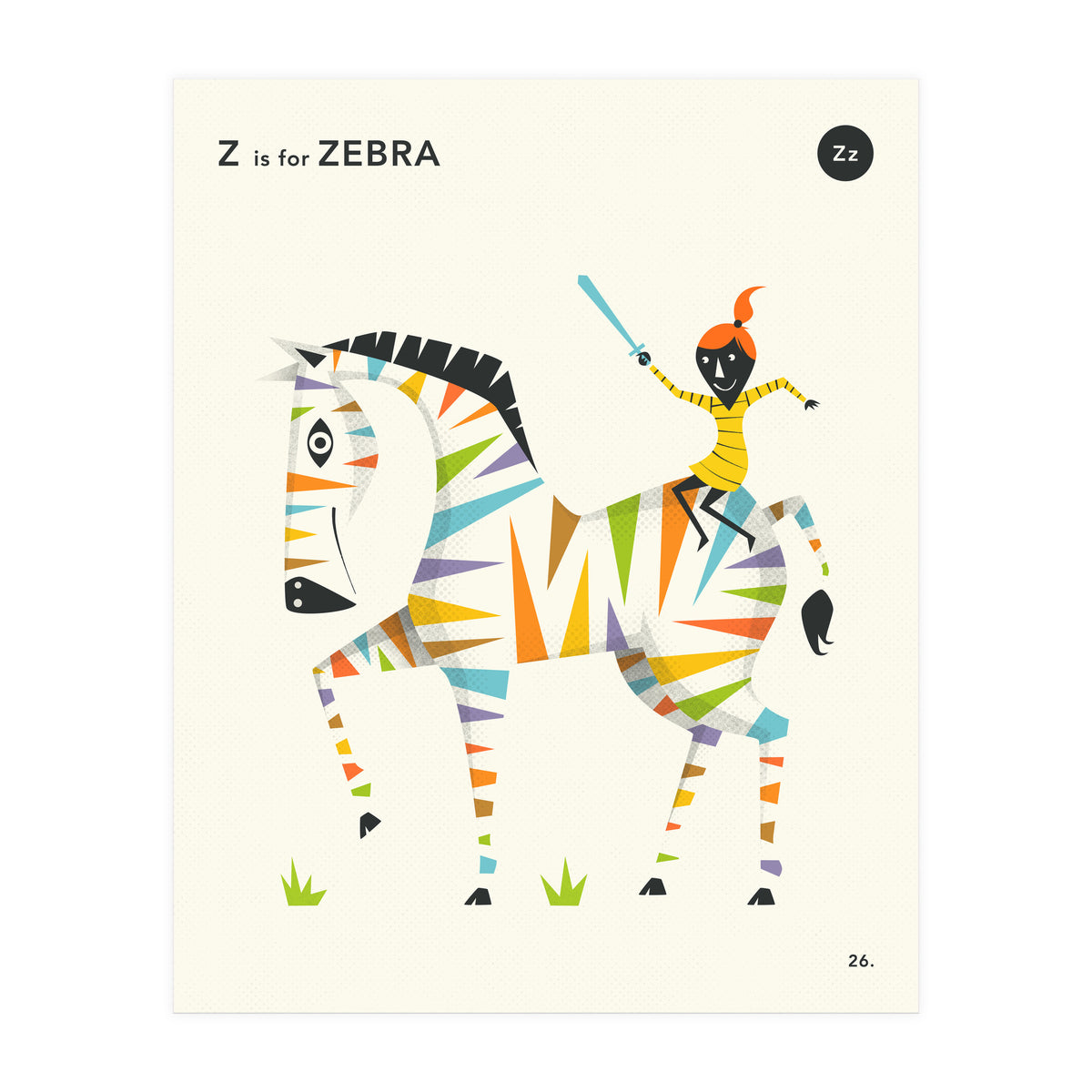 Z Is For Zebra (Print Only)