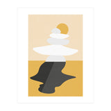 Abstract Cairn - Golden Desert (Print Only) thumbnail