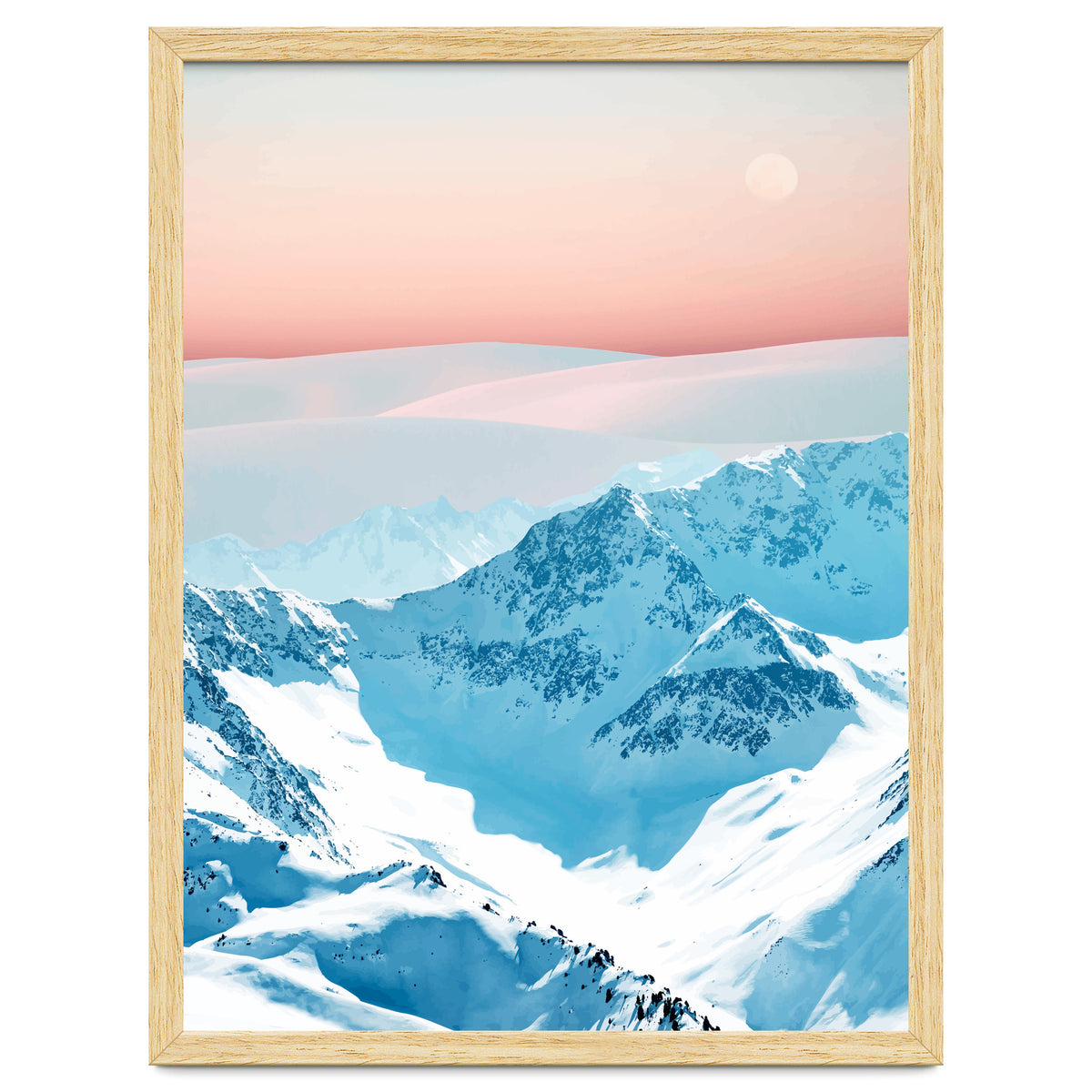 Snow & Blush Horizon