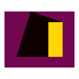 Geometric Shapes No. 55 - purple & yellow (Print Only) thumbnail