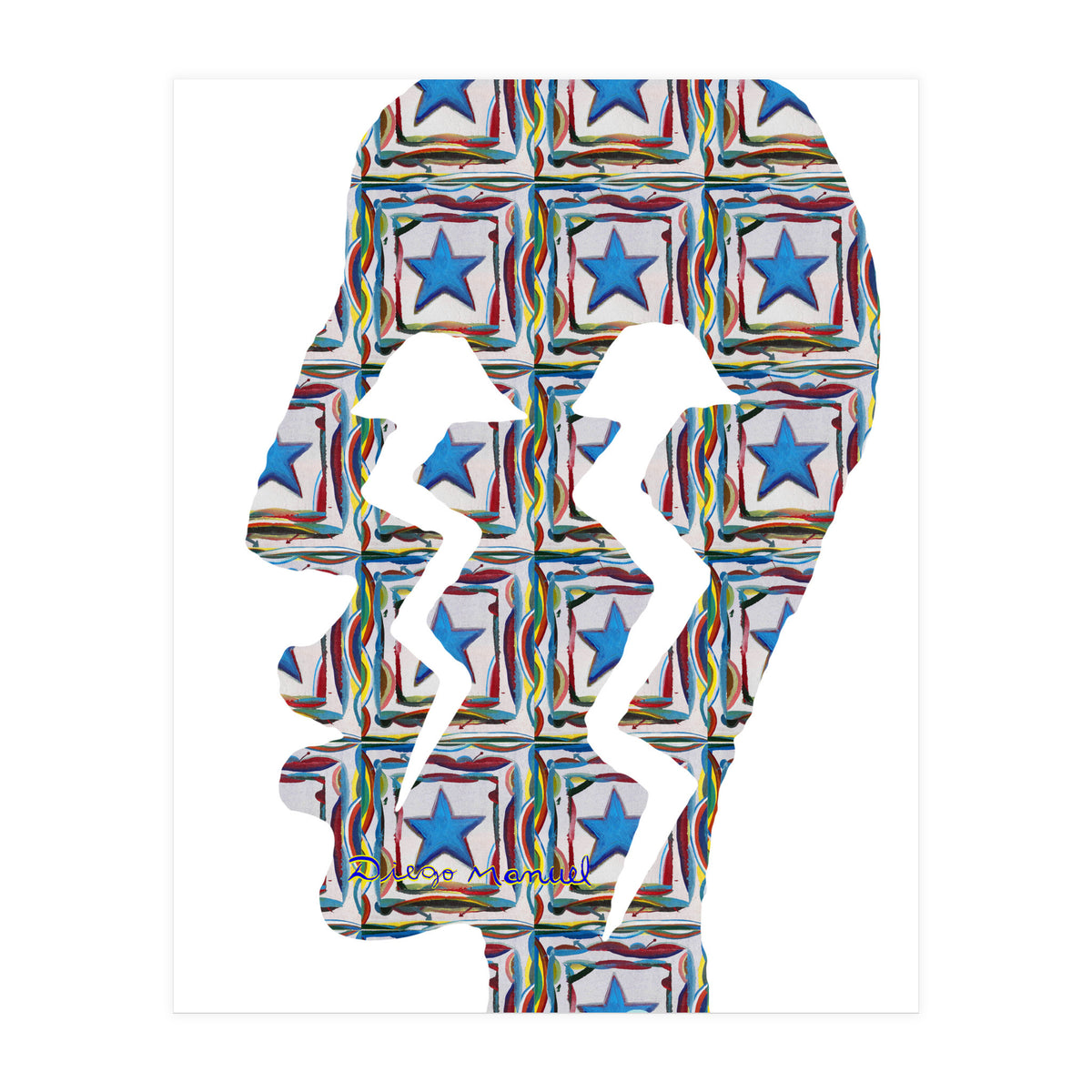 Perfil Con Rayos 12  (Print Only)