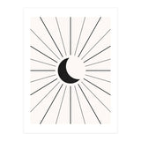 MOON IN LINES - BLACK (Print Only) thumbnail