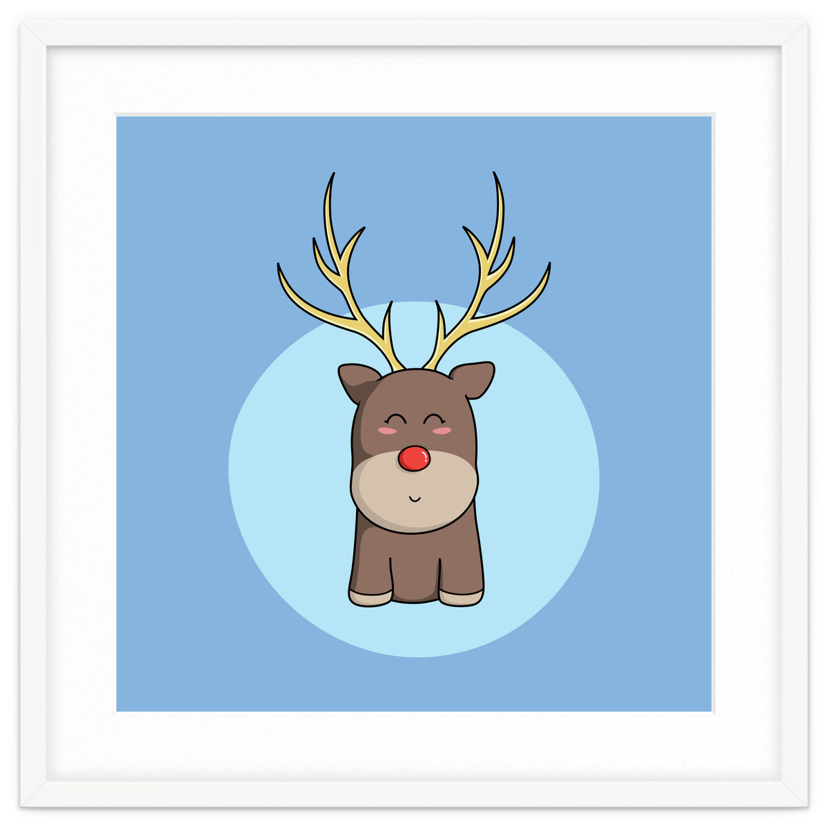 Kawaii Cute Christmas Reindeer