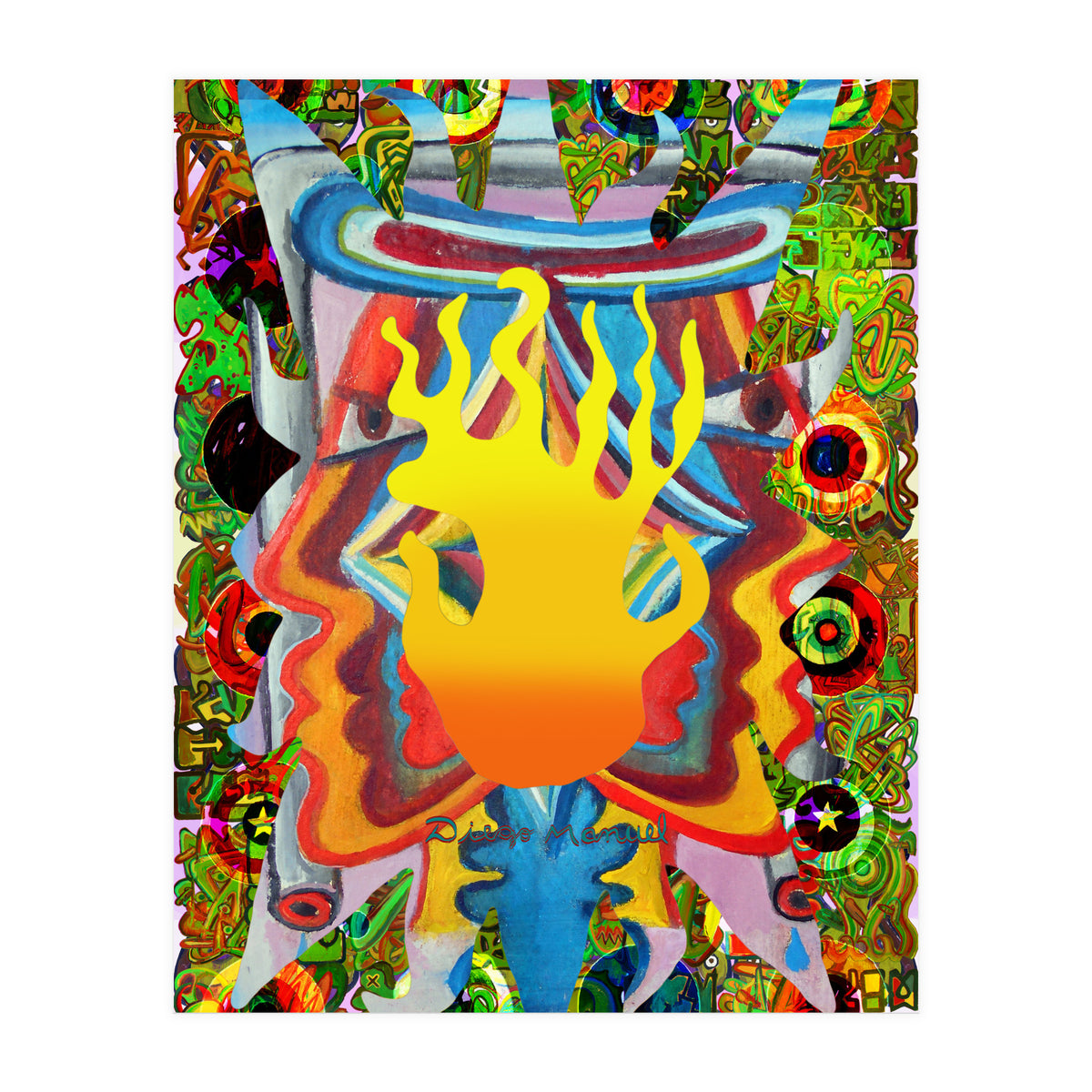 Fuego Y Graffiti 14 (Print Only)