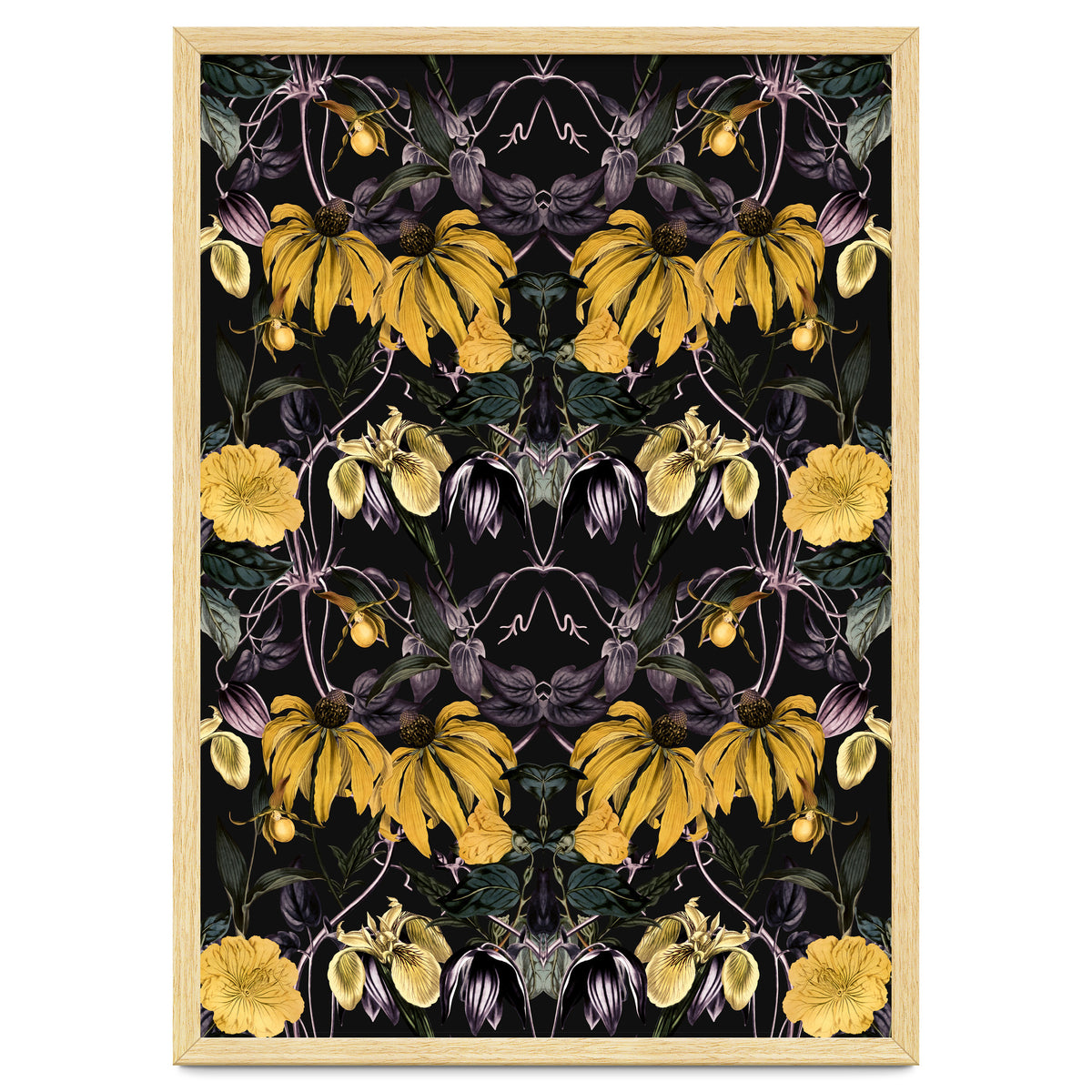 Nocturnal botanical garden kaleidoscope