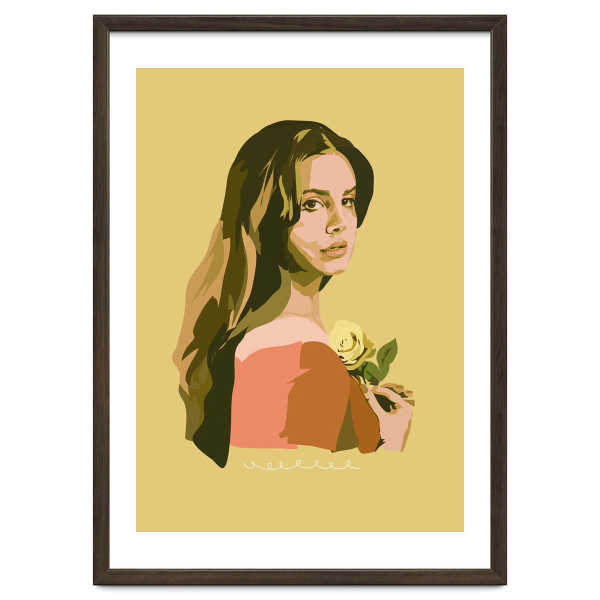 Lana Del Rey With Rose