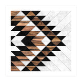 Urban Tribal Pattern No.9 - Concrete and Wood (Print Only) thumbnail