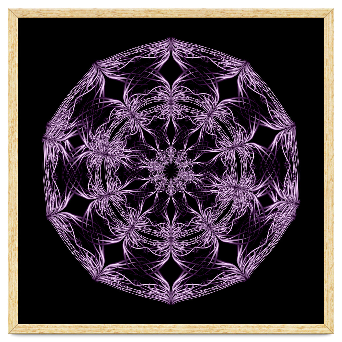 Mandala purple and black