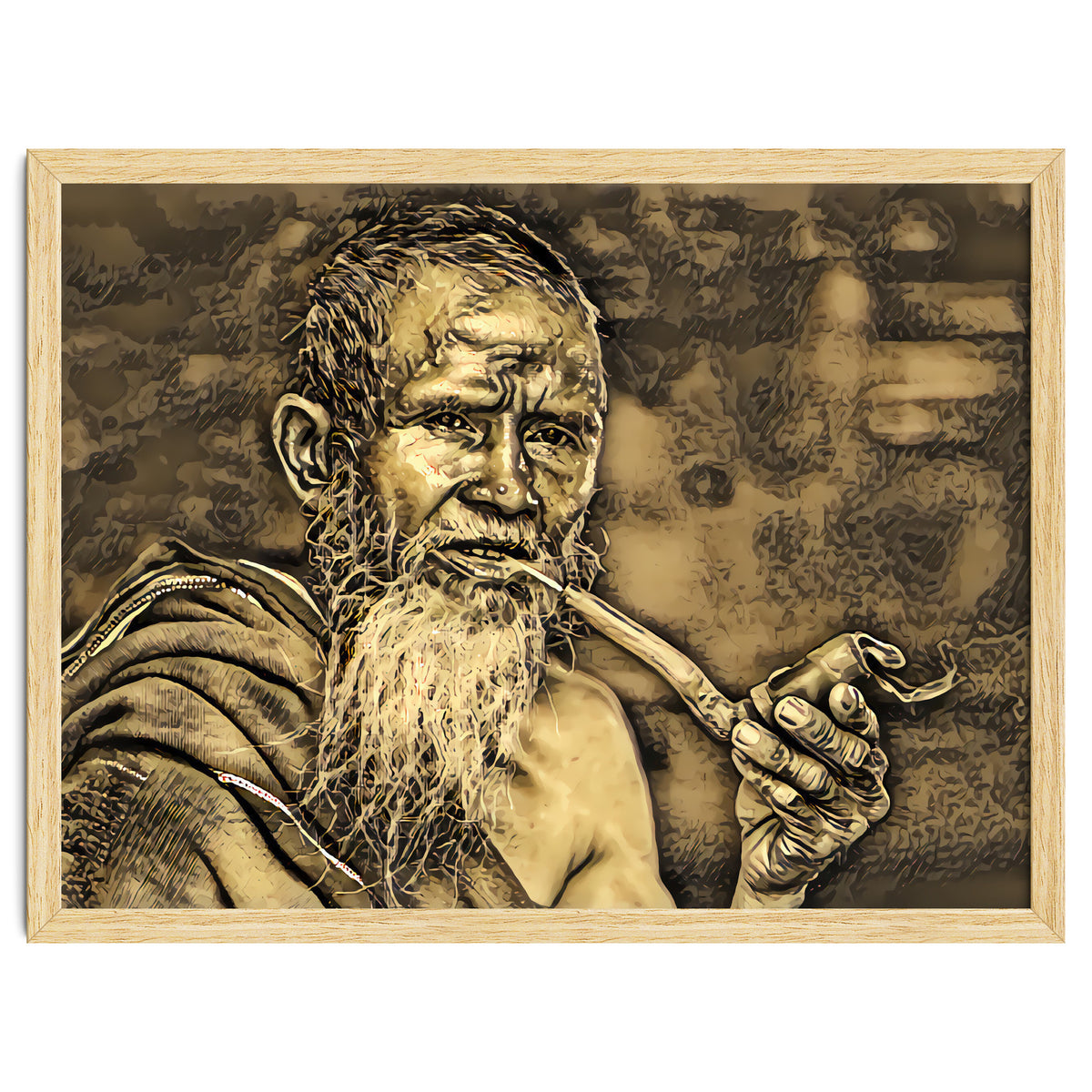 Old Man with Pipe