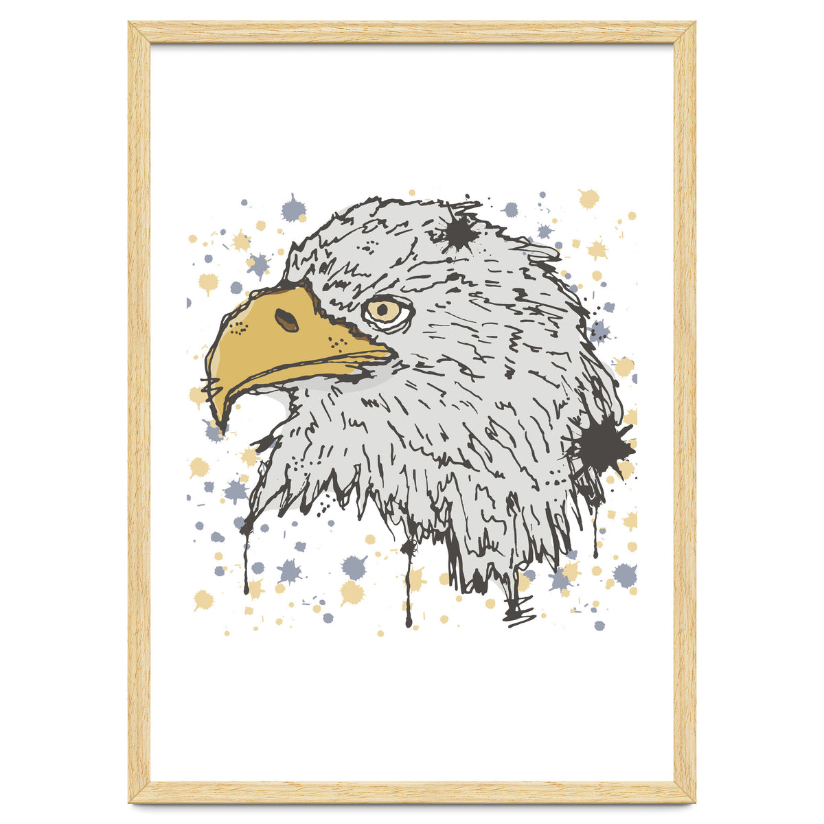 Eagle scribble sketch