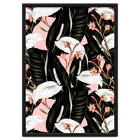 Flowery exotic botanical pink