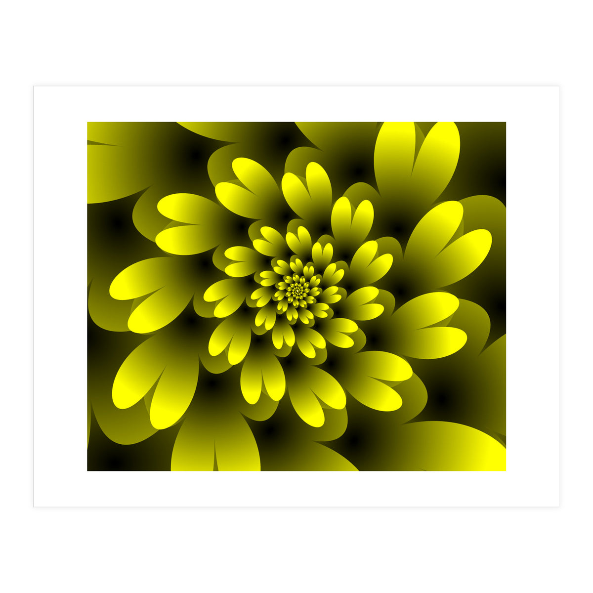 Yellow Floral Satin Wallpaper (Print Only)
