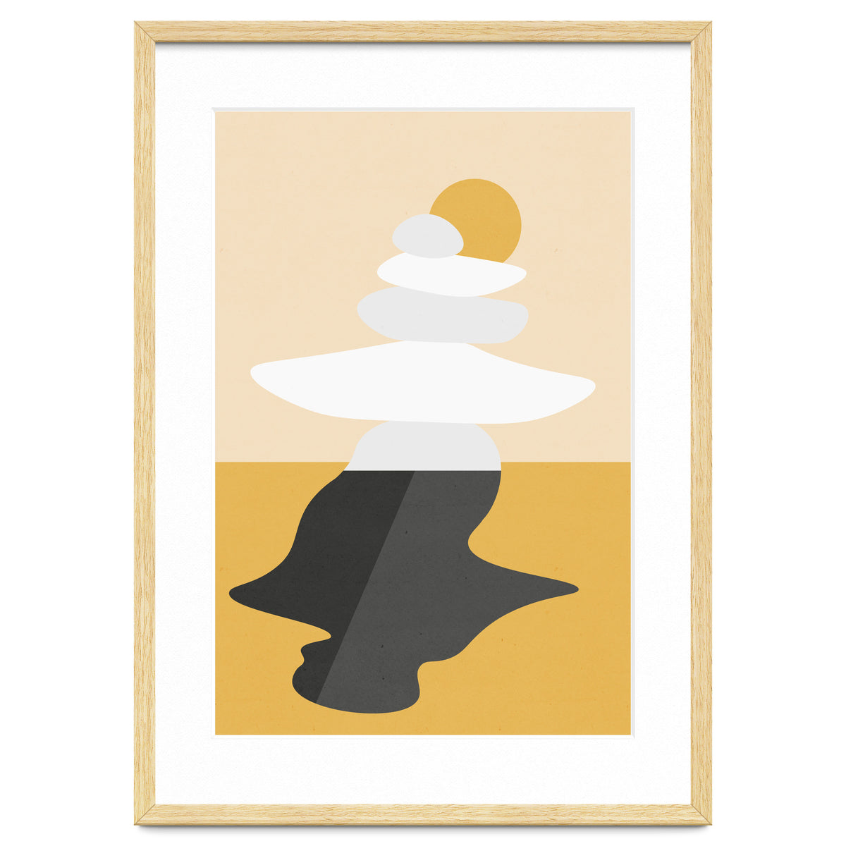 Abstract Cairn - Golden Desert