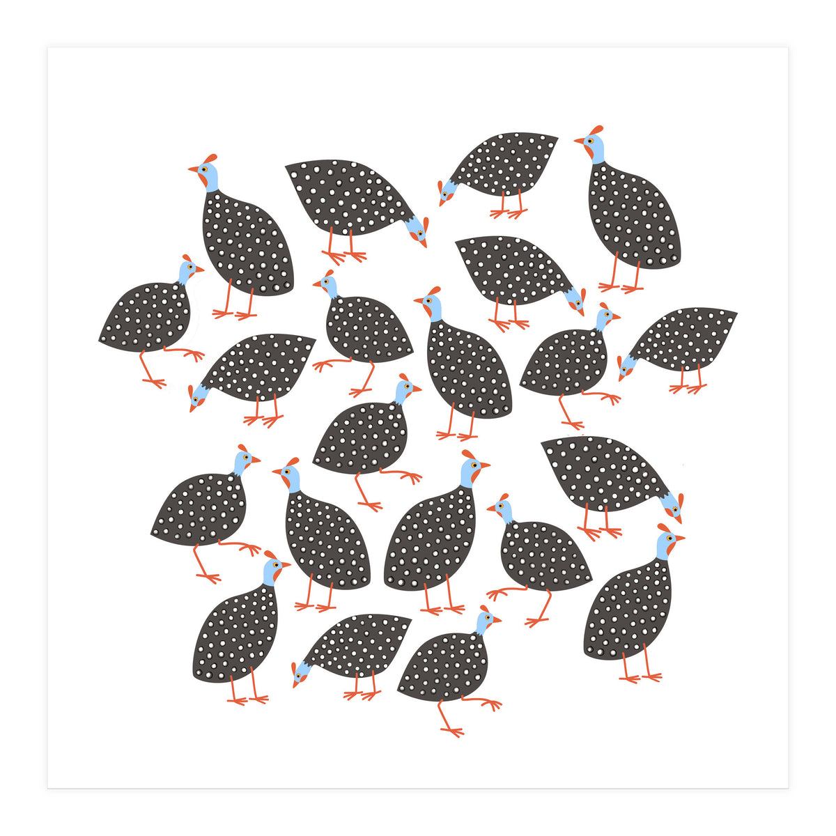 Guinea Hens (Print Only)