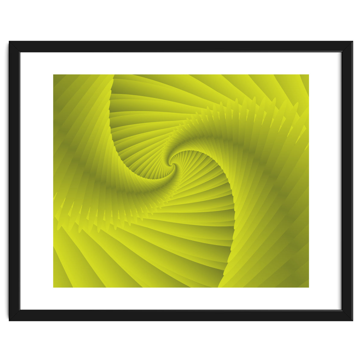 Spiral Fractal Green Art