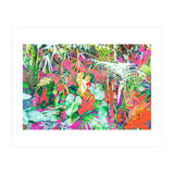 Find Me Where The Tropical Things Are | Jungle Botanical Palm Colorful Painting (Print Only) thumbnail
