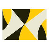 Geometric Shapes No. 4 - yellow, black & white (Print Only) thumbnail