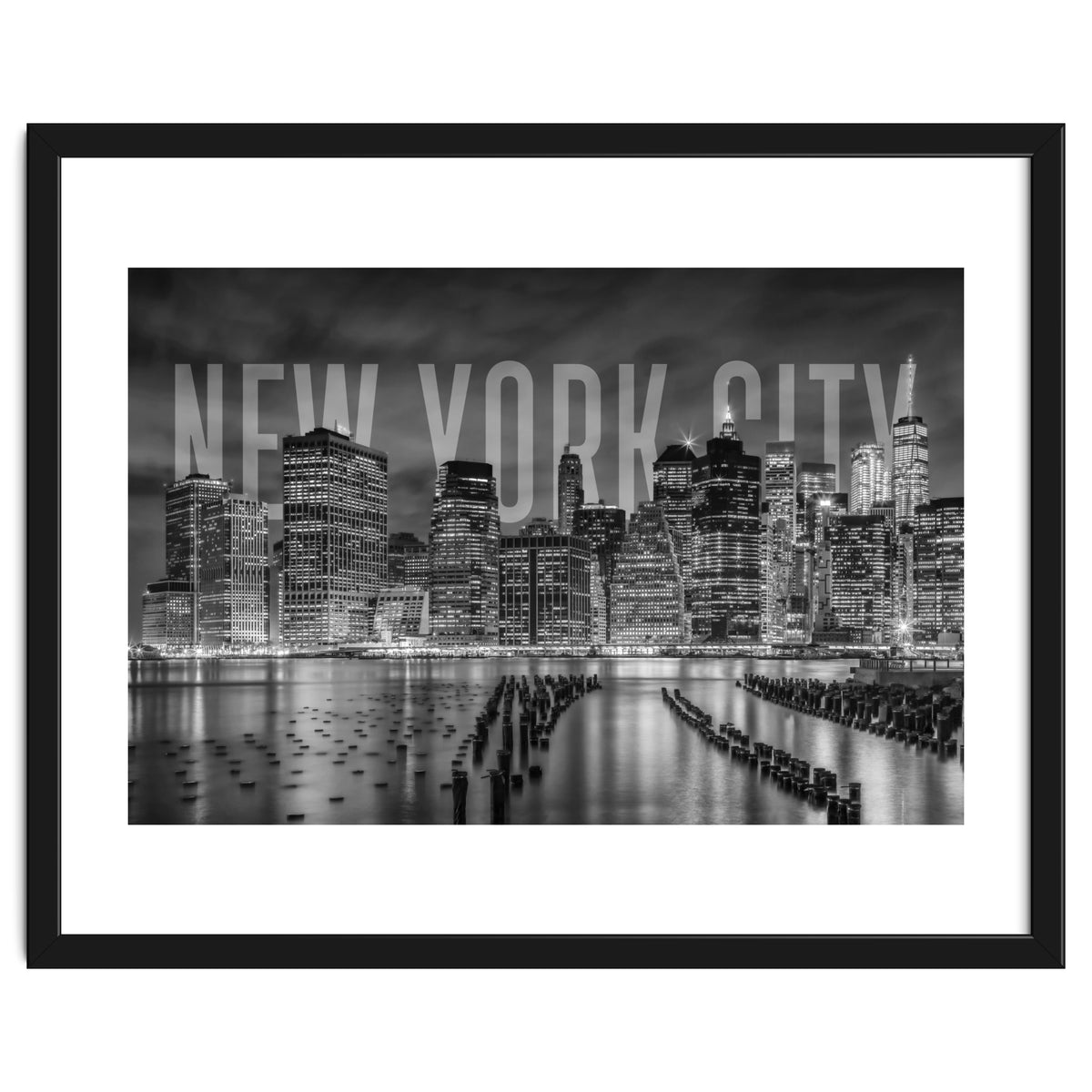 NEW YORK CITY Skyline | Monochrome