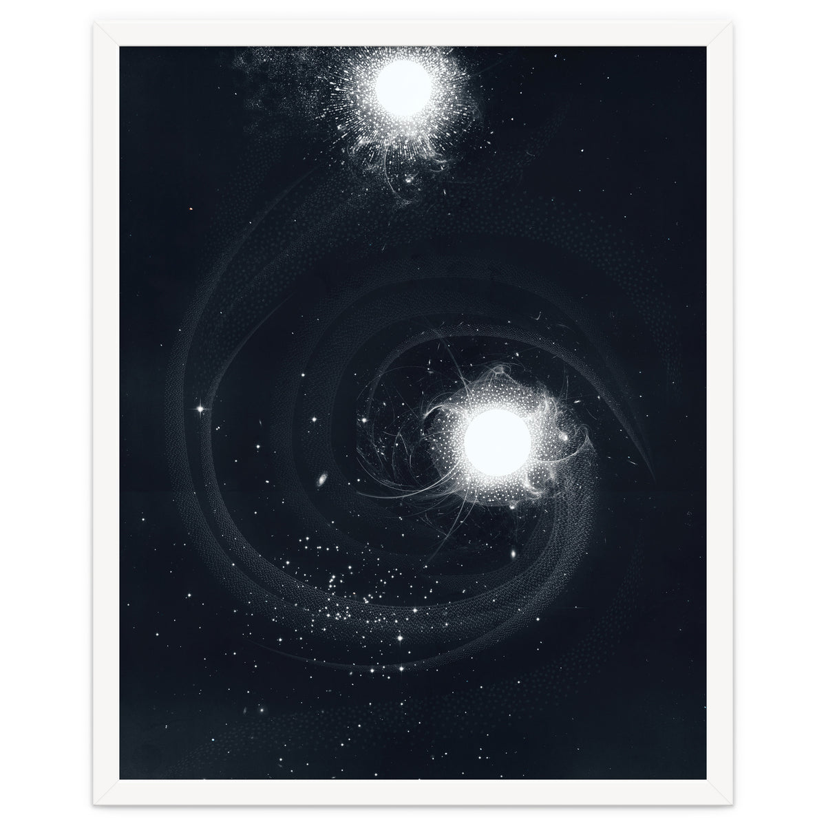 Vintage Cosmos: Double Spiral Nebula
