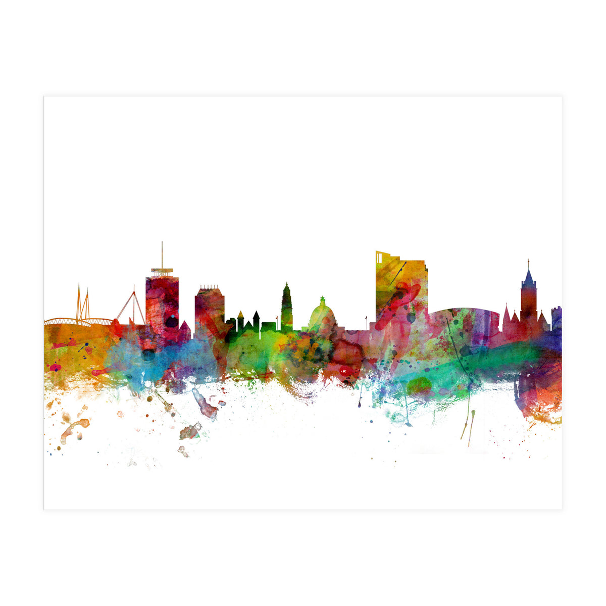 Cardiff Wales Skyline (Print Only)