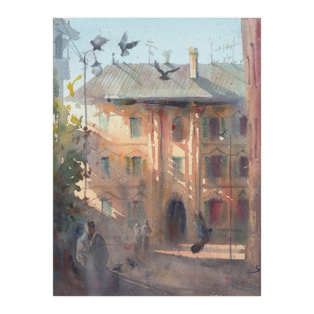 Sunny morning in Italy (Print Only)