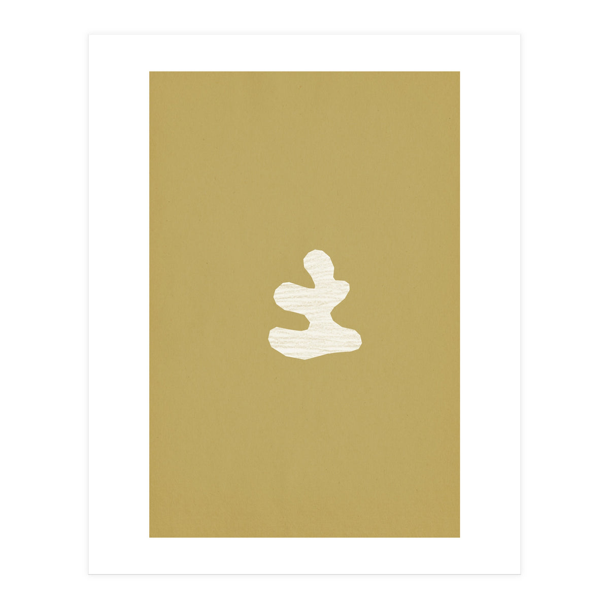 Olive green cut-out shapes (Print Only)