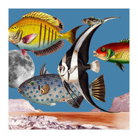 Fish World Blue (Print Only)