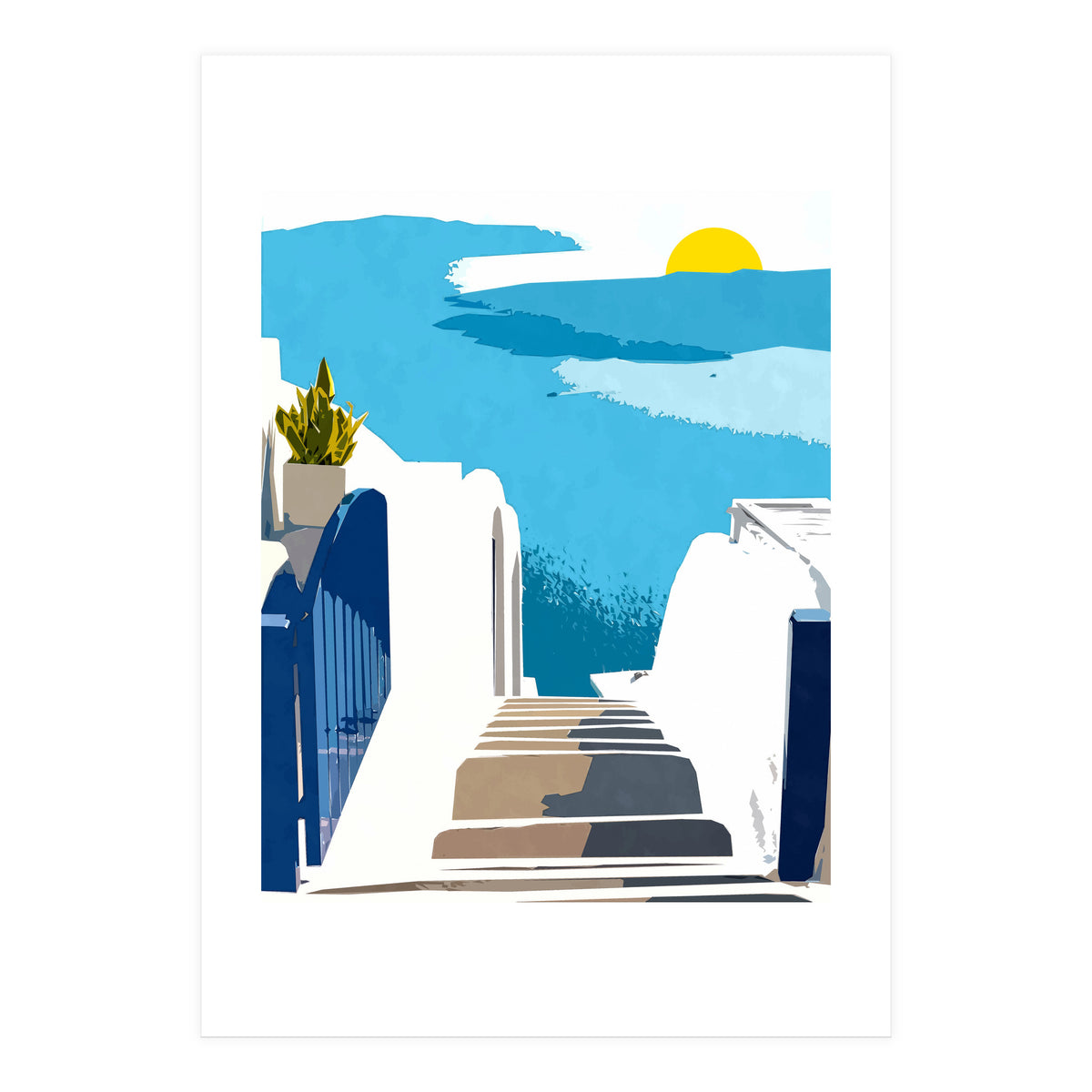 Santorini Morning (Print Only)