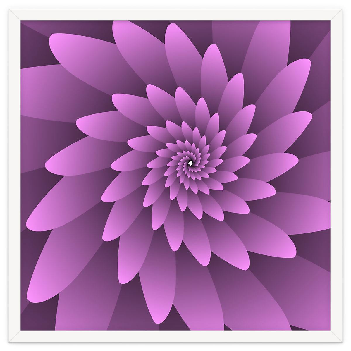 3 D Floral Modern Pink Art