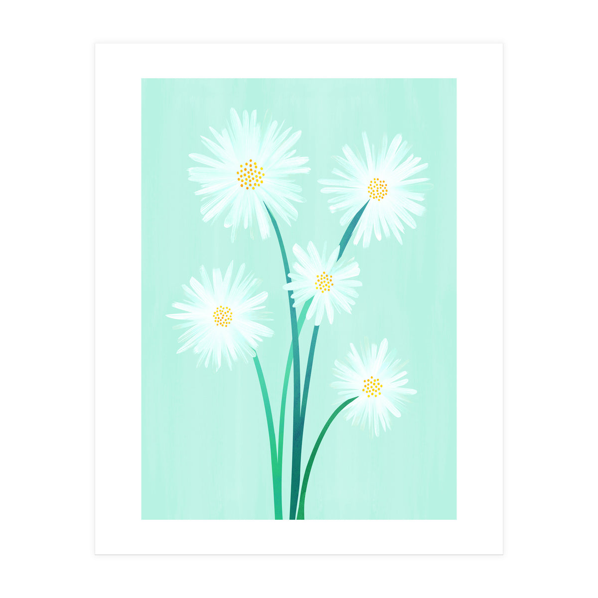 Mint Wildflower Bouquet (Print Only)