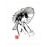 Geisha Umbrella  (Print Only)