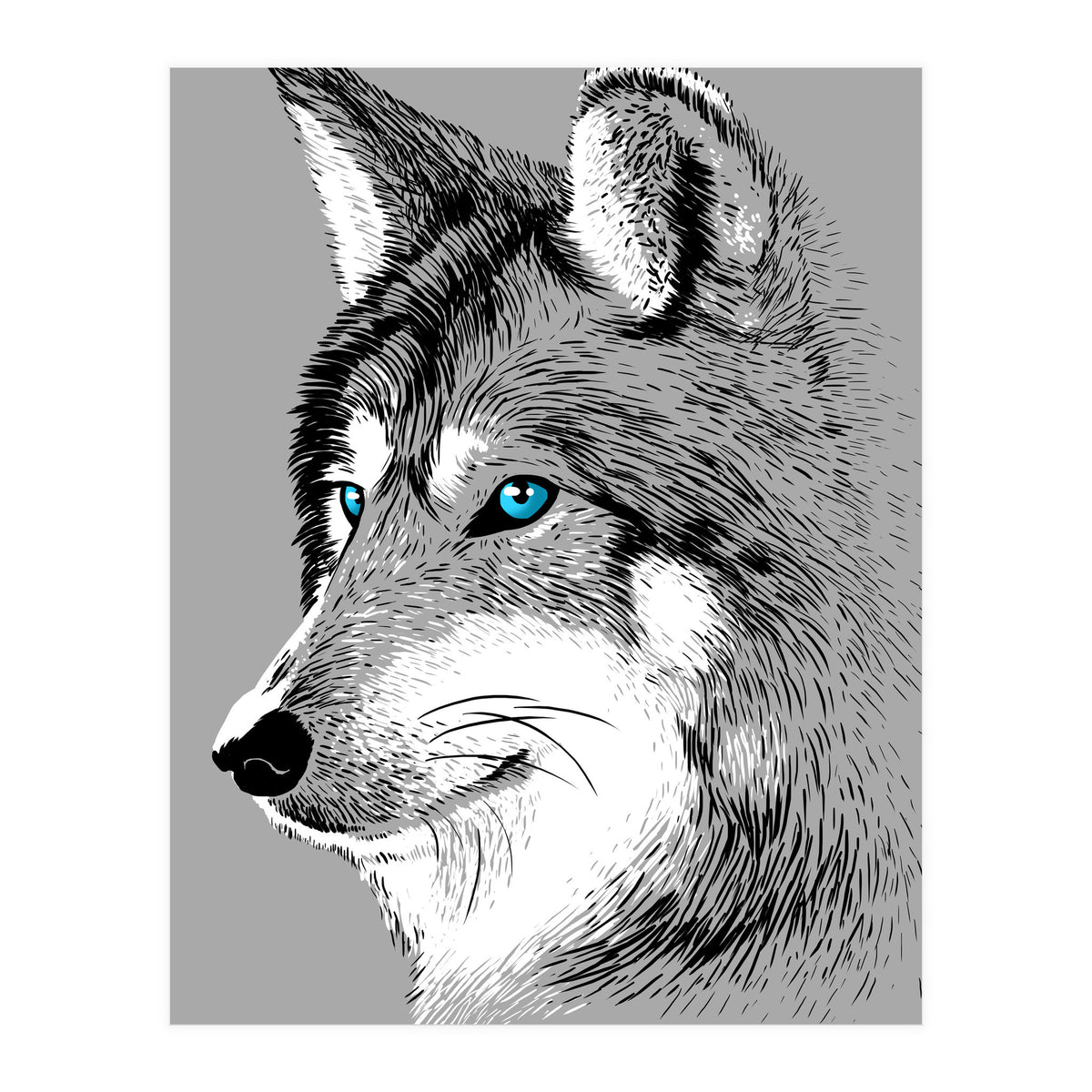 Sketch Wolf (Print Only)