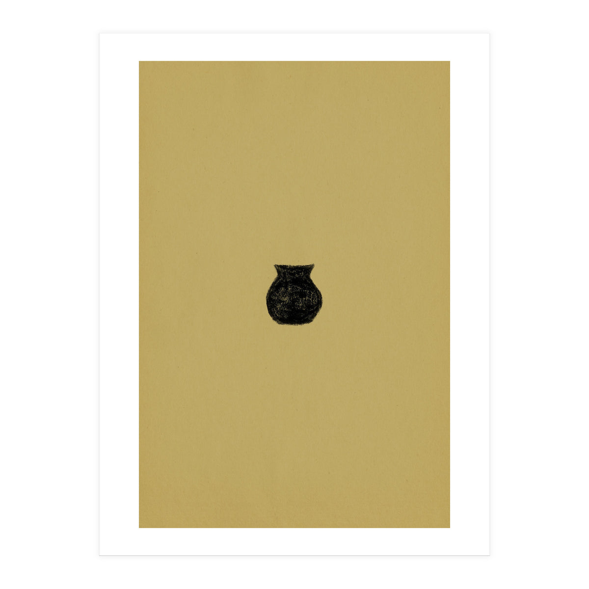 Olive green and black crock (Print Only)