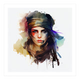 Watercolor Pirate Woman #1 (Print Only) thumbnail