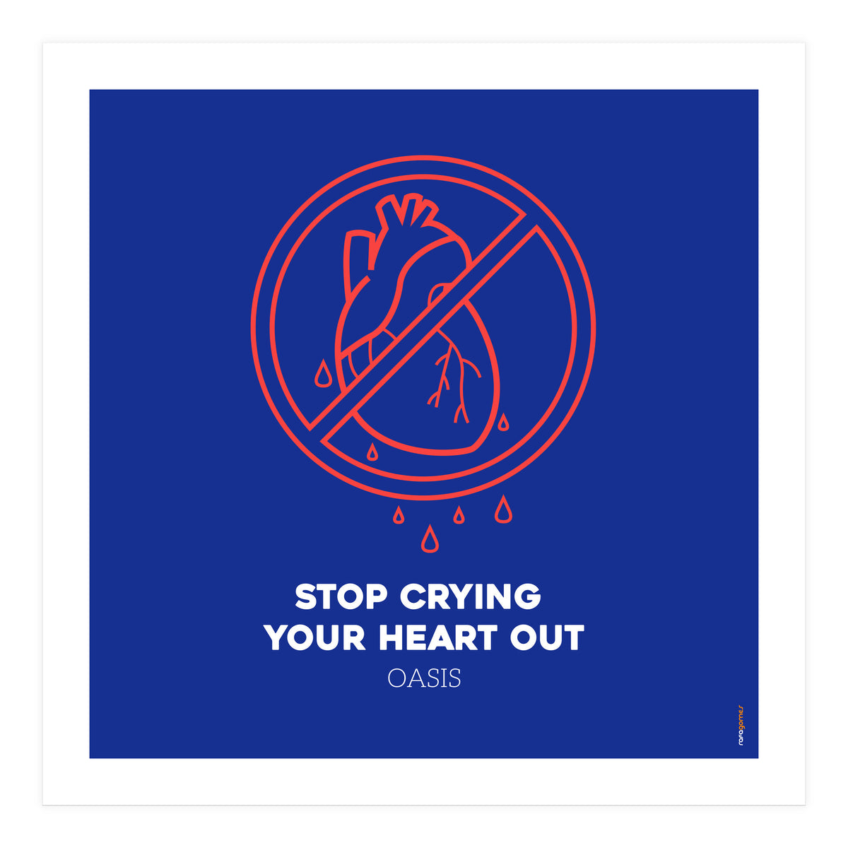 Oasis Stop Crying Your Heart Out (Print Only)