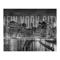 NEW YORK CITY Skyline | Monochrome (Print Only)