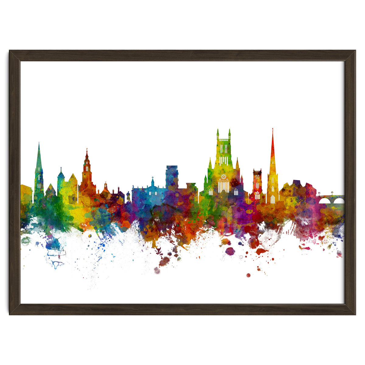 Worcester England Skyline