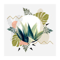 Abstract geometrical and botanical shapes (Print Only)