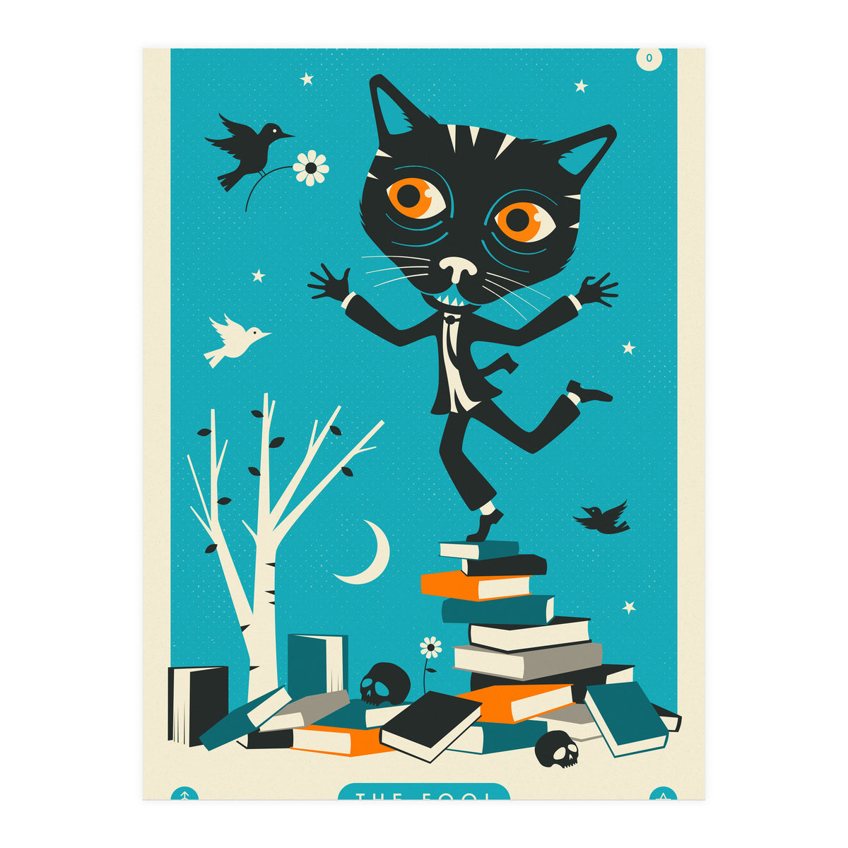 TAROT CARD CAT: THE FOOL (Print Only)