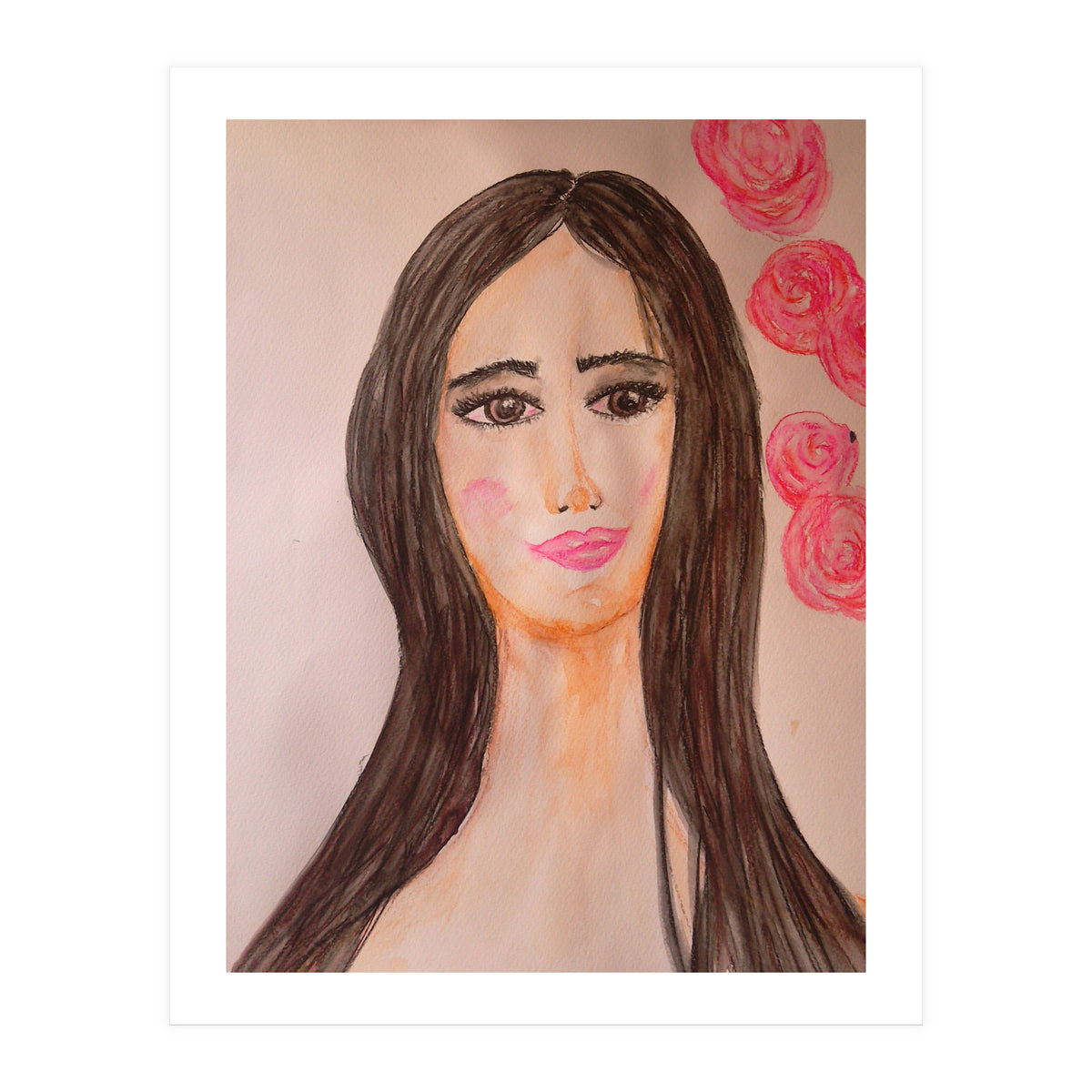 A Brunette With Sad Eyes  (Print Only)