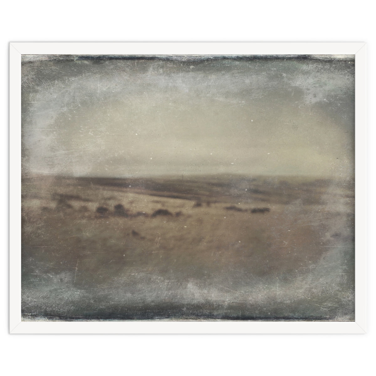 Bleak winter landscape of Saddleworth Moor