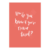 How Do You Know If You've Never Tried (Print Only) thumbnail