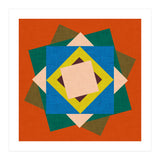 Kilim Floral Orange (Print Only) thumbnail