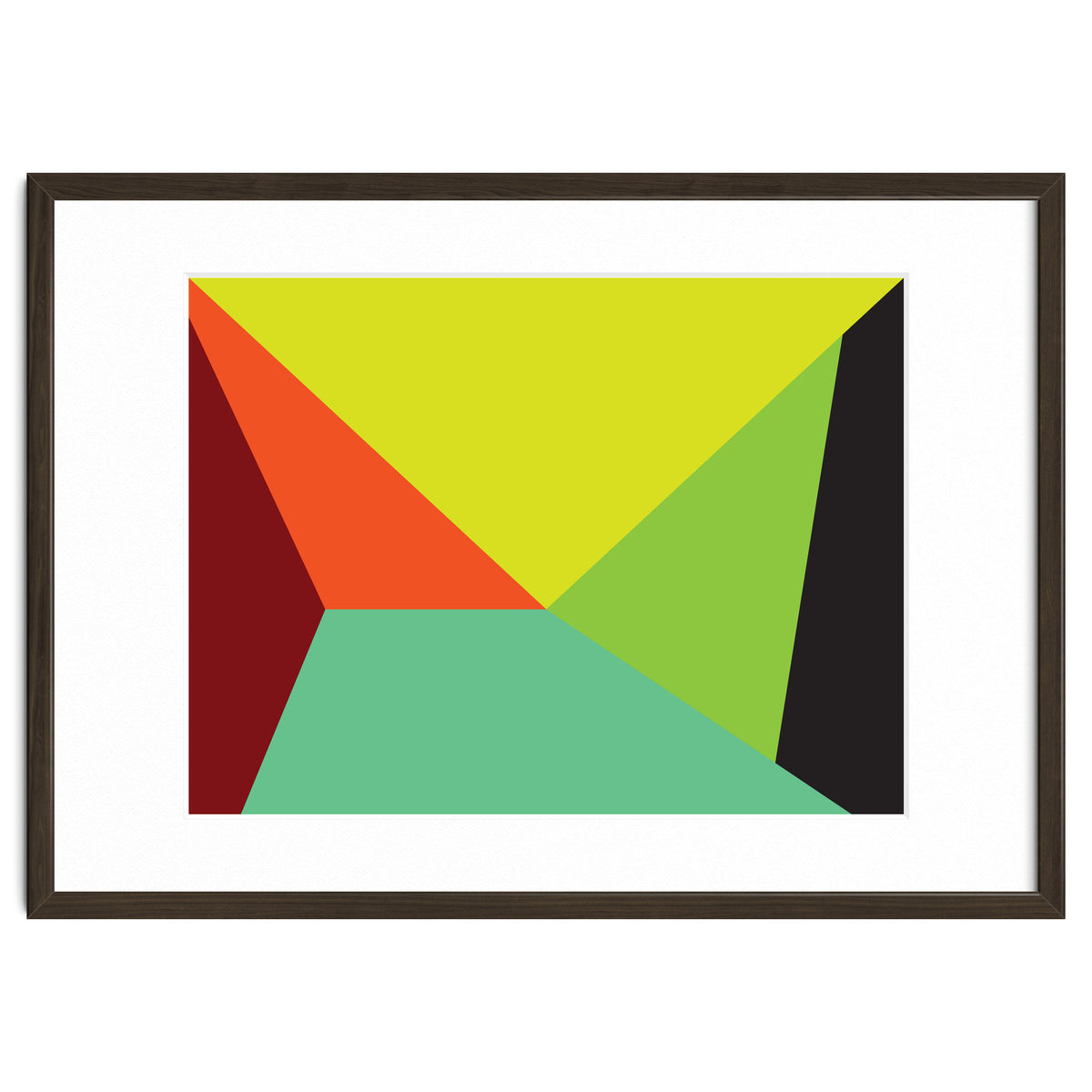 Geometric Shapes No. 31 -  yellow, orange & green