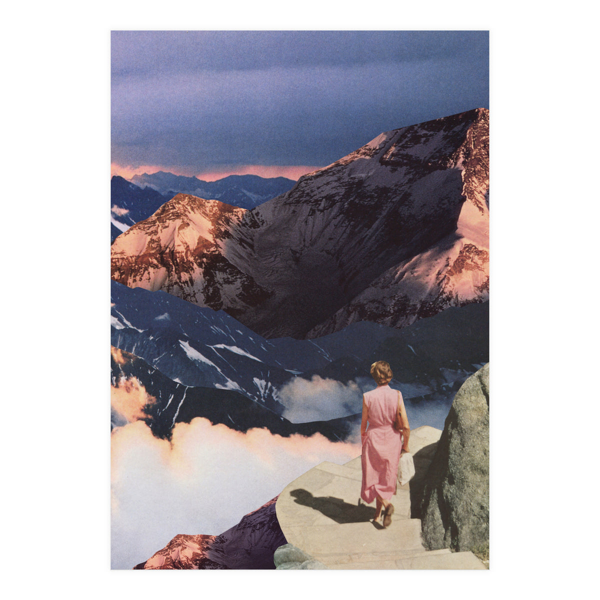 Descending In Pink (Print Only)